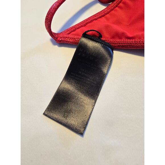 Minimale Animale 2-Piece Mirage | Wall St Hot Rod Red Bikini Swimsuit SZ M - Picture 3 of 3